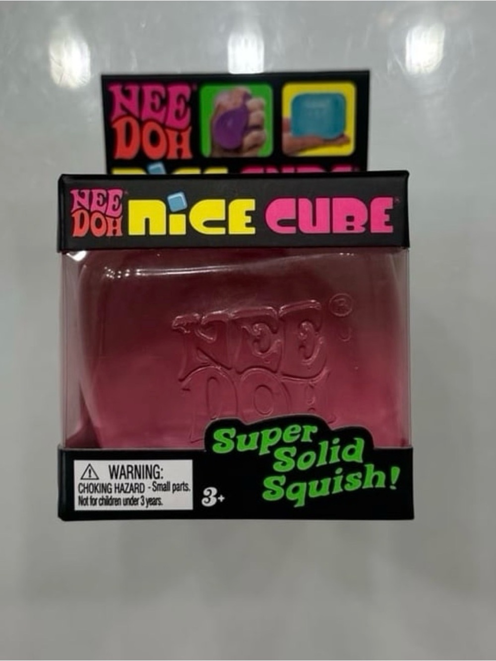 Pink Nee Doh Nice Cube Super Solid Fidget Toy (Ready To Ship)
